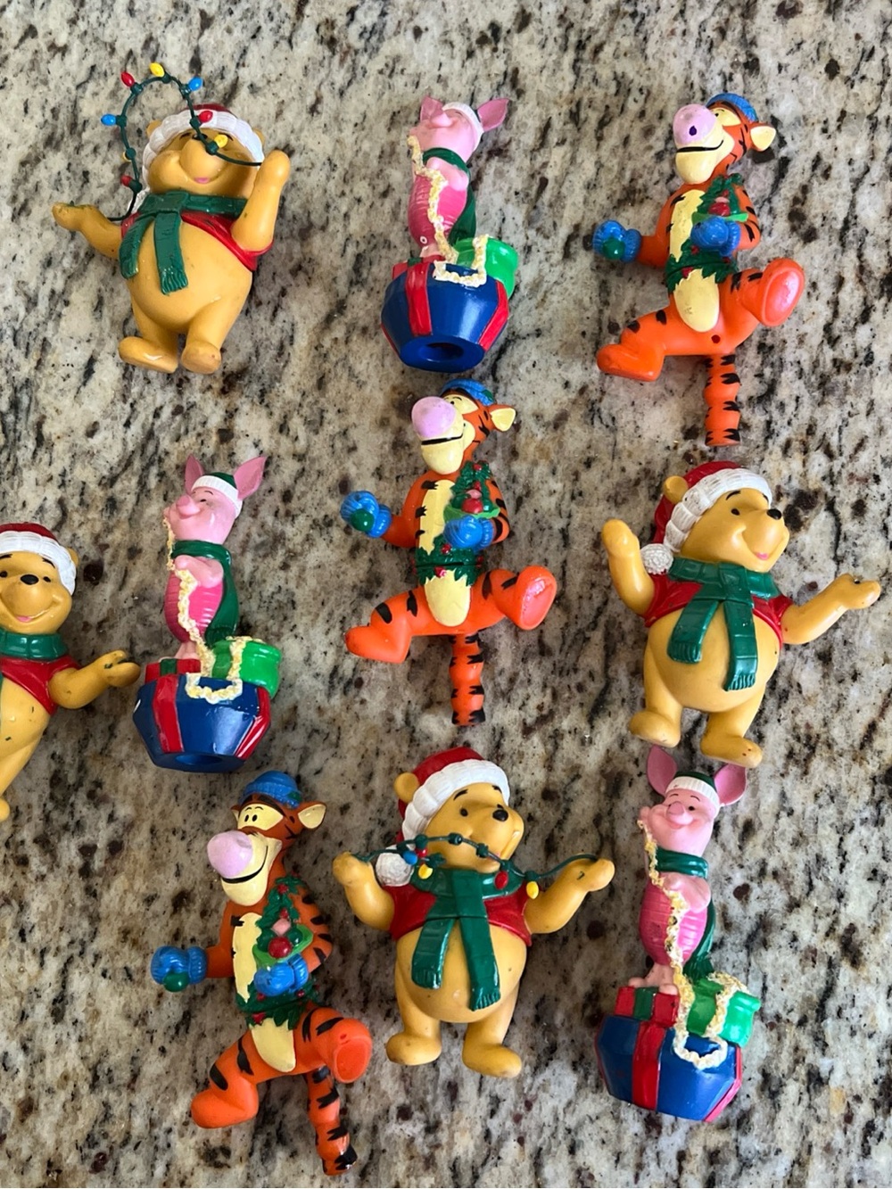 Vintage Winnie The Poo Tigger, piglet Christmas light covers